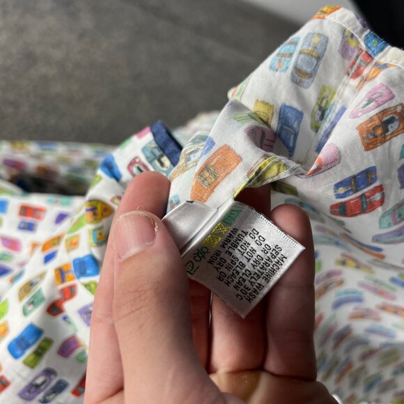 Bugatchi Shirt Mens Large Multicolor Button Down Long Sleeve Cars Pattern AOP - Picture 9 of 12